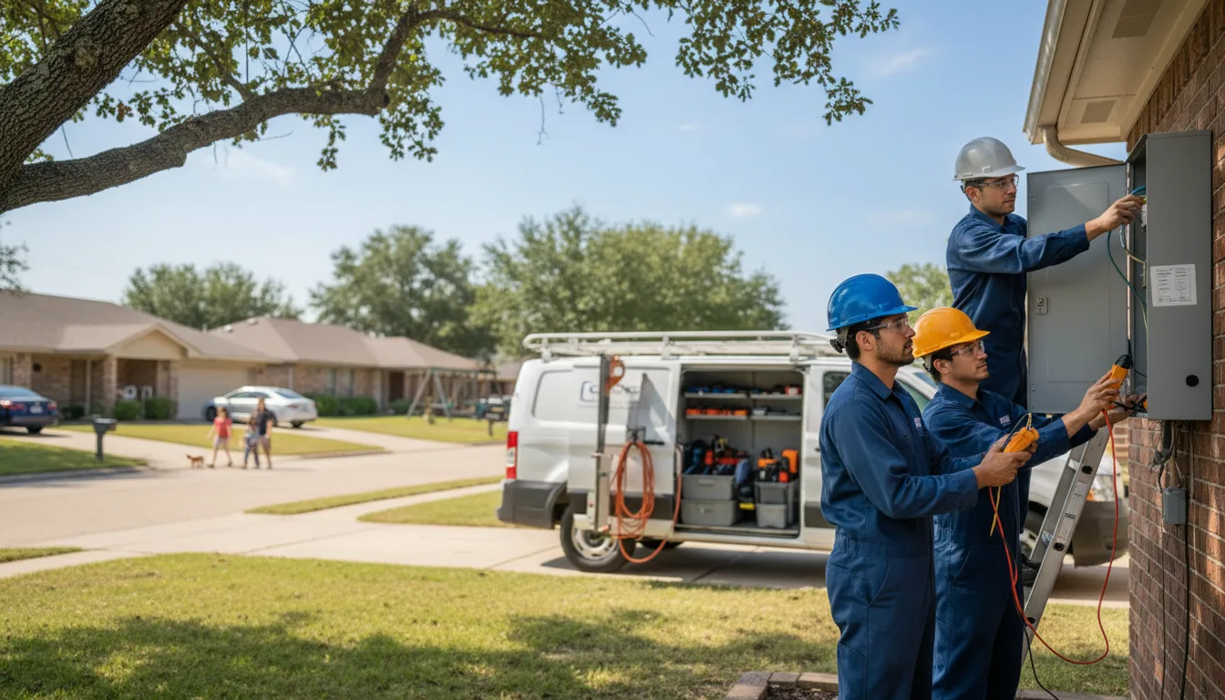 Certified electrician providing emergency electrical services in La Monte, MO